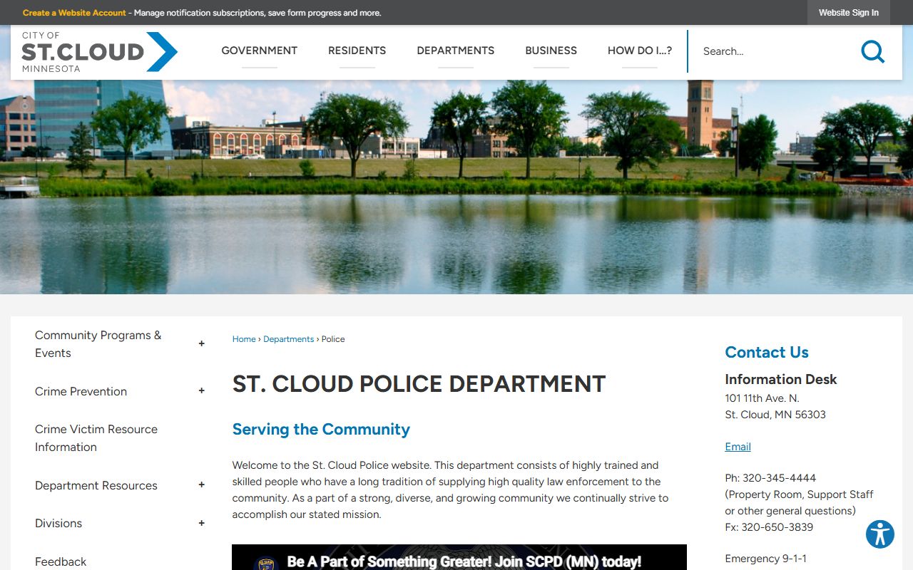 St. Cloud police records section for warrant data