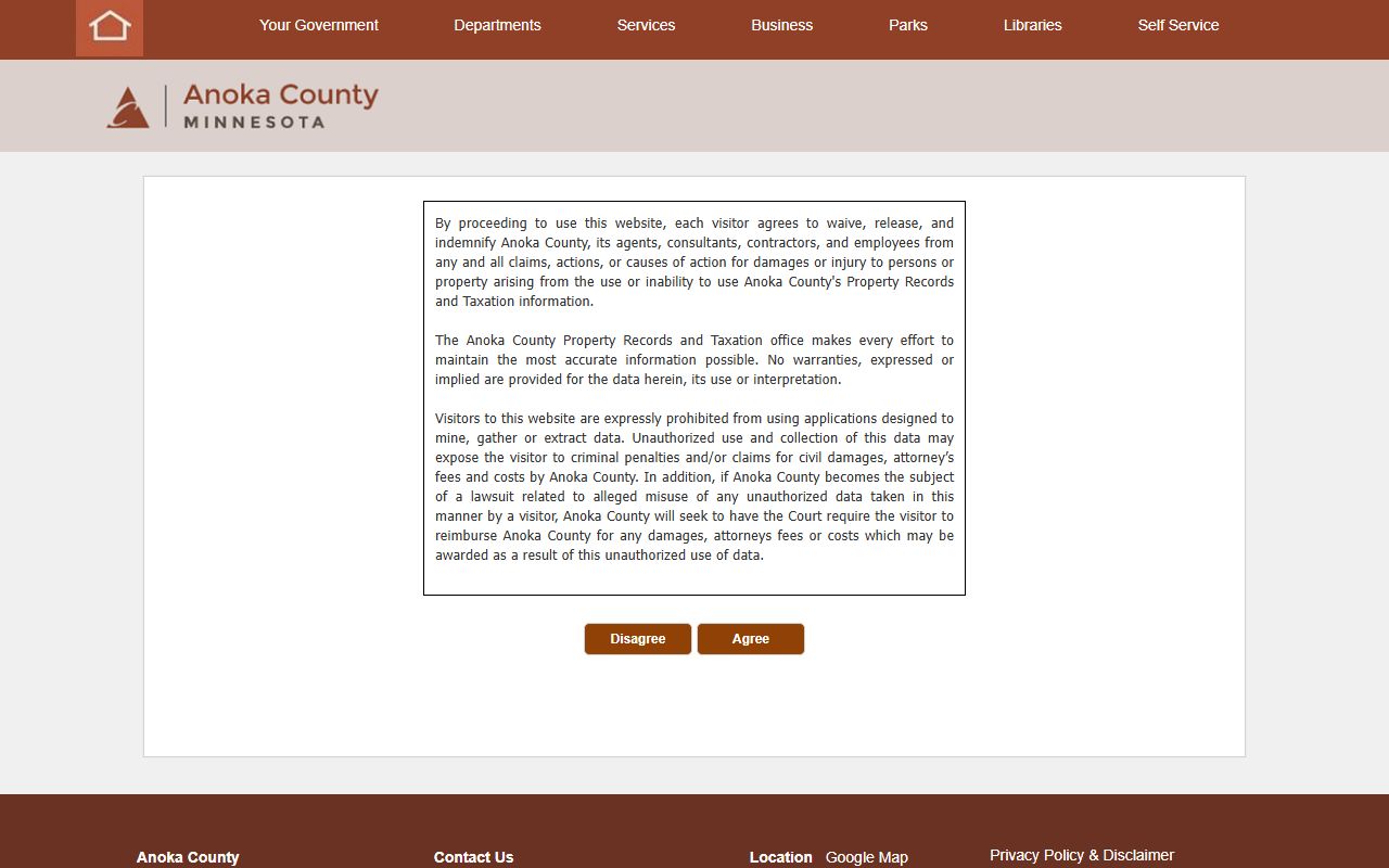 Anoka County public records portal warrant records