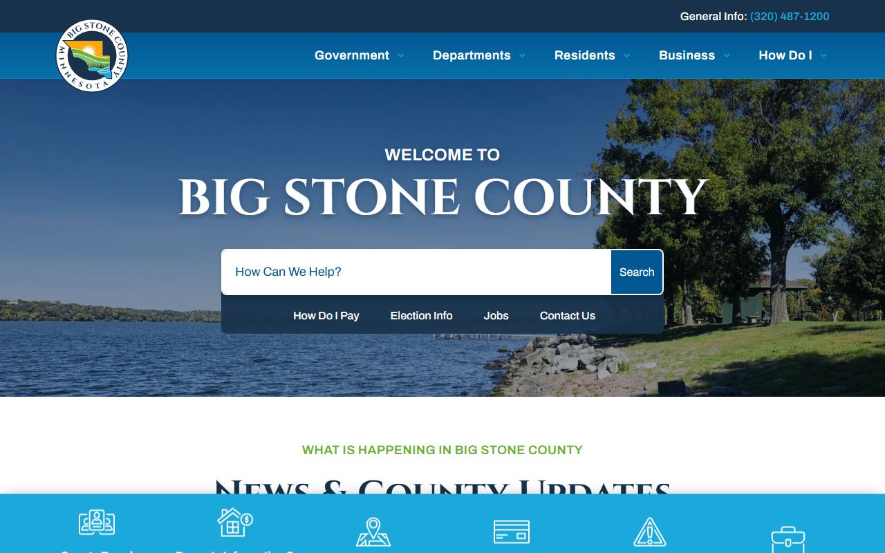 Big Stone County warrant records website