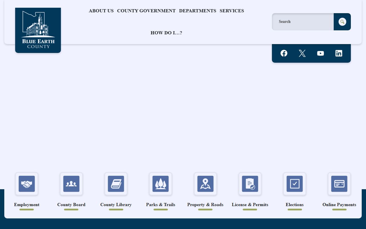 Blue Earth County official website warrant records