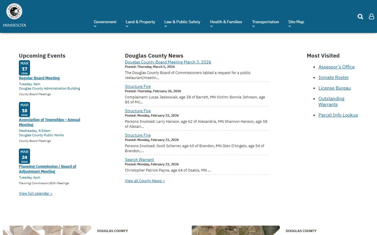 Douglas County warrant records official website