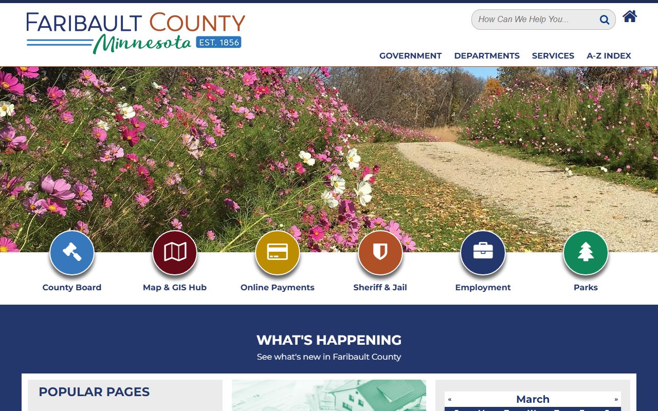 Faribault County warrant records official county website