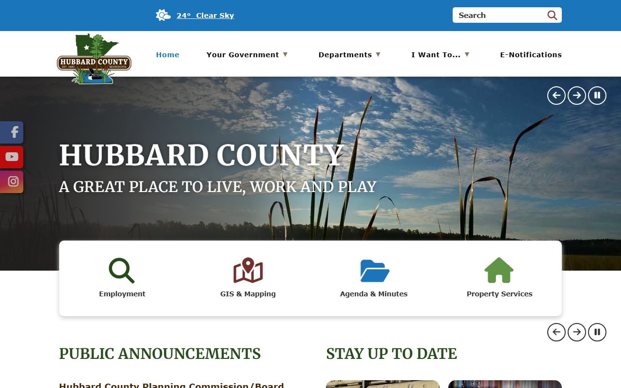 Hubbard County warrant records official county website