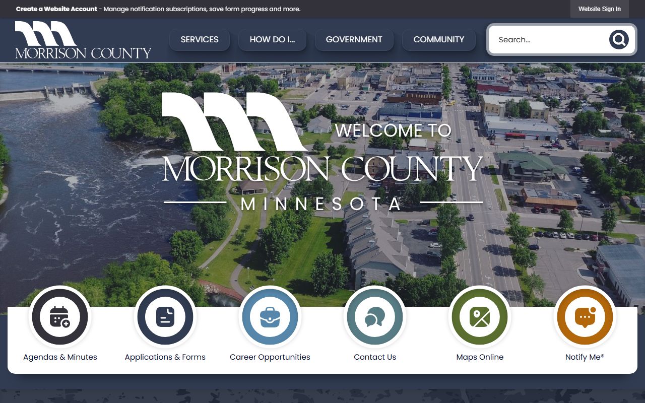 Morrison County official website warrant records