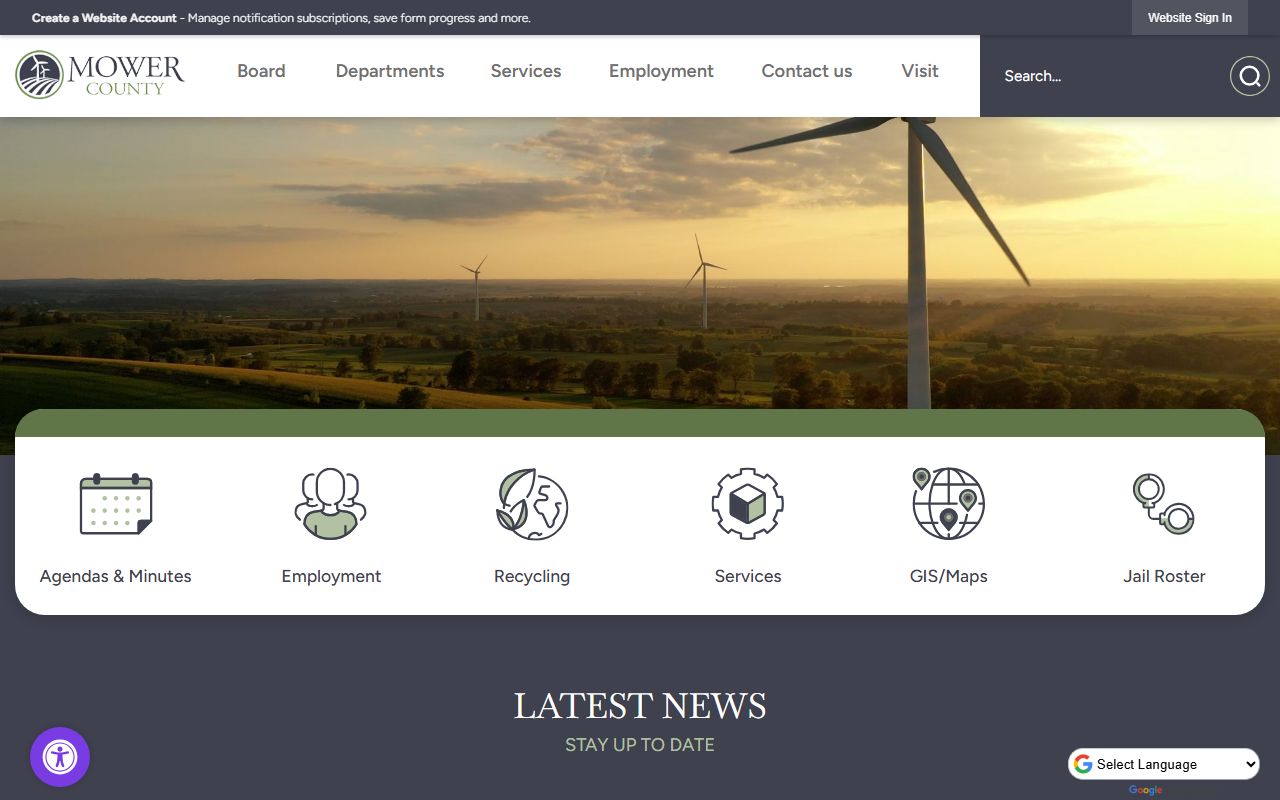 Mower County official website warrant records