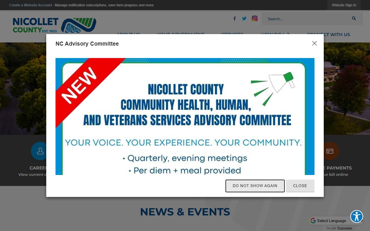 Nicollet County Sheriff website warrant records