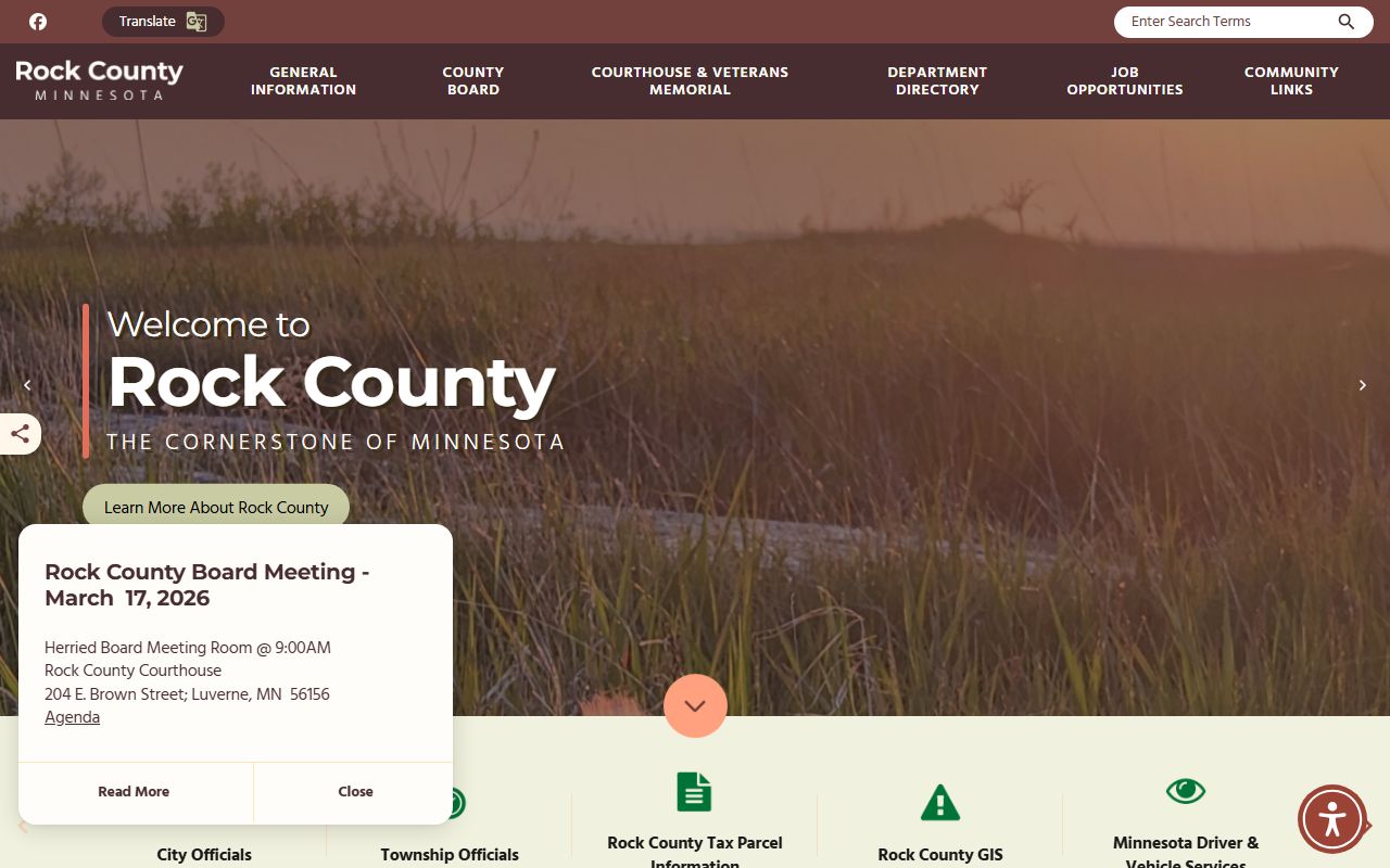 Rock County Sheriff website for warrant records