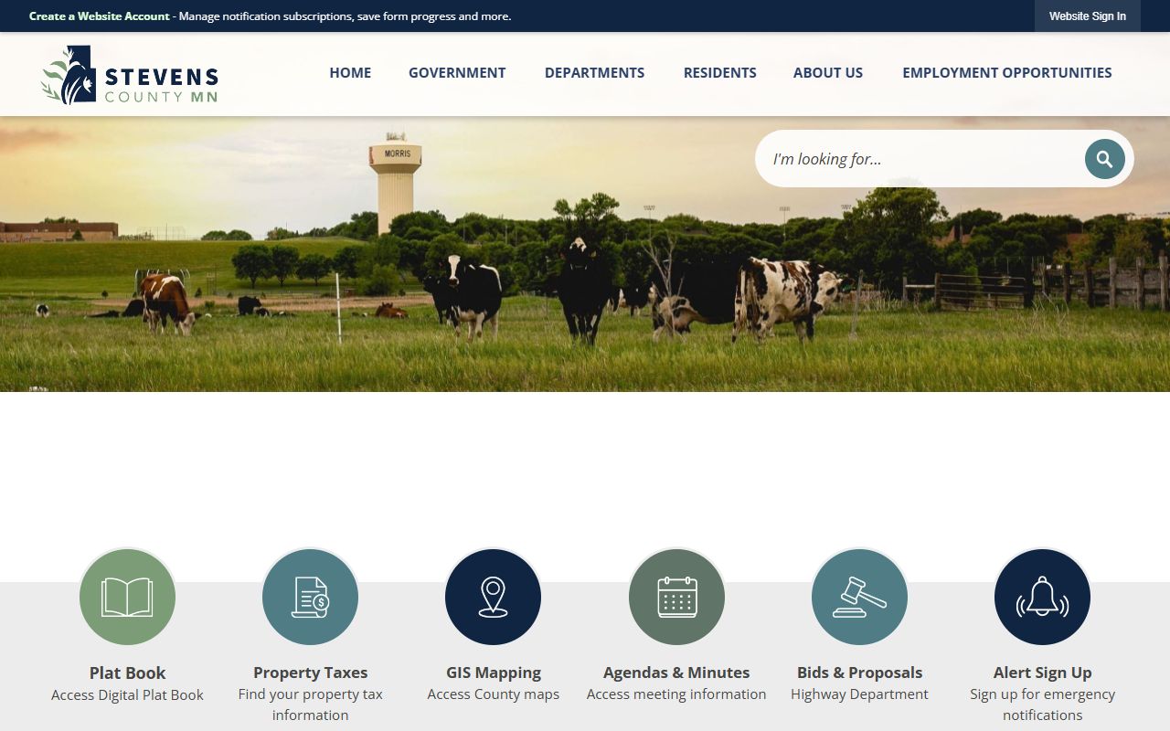 Stevens County official website for warrant records search