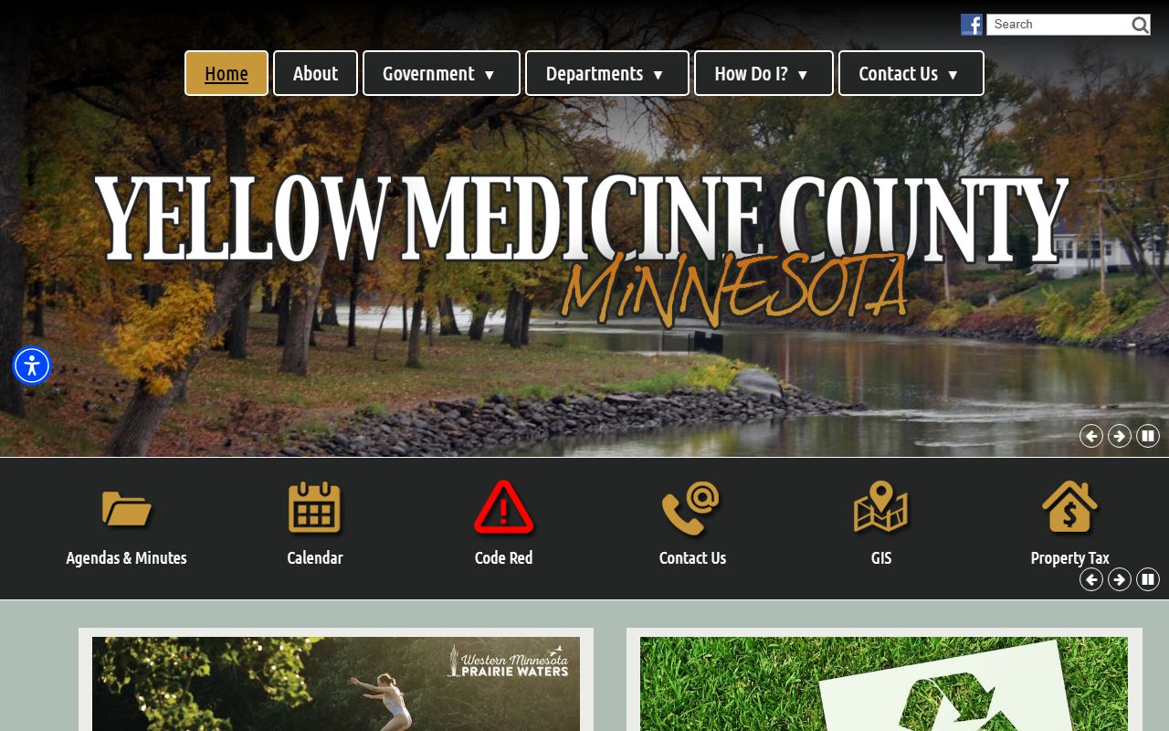 Yellow Medicine County official website for warrant records